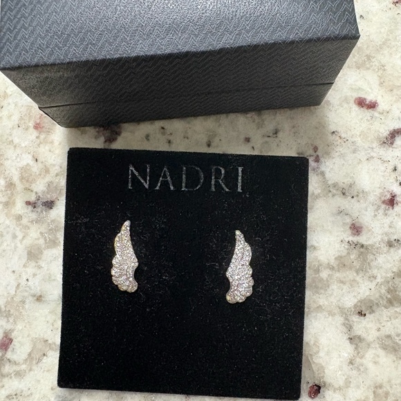 Nadri Angel Wing Earrings - Picture 1 of 5